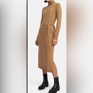 NWT Theory Cashmere Belted Midi Dress XS/P